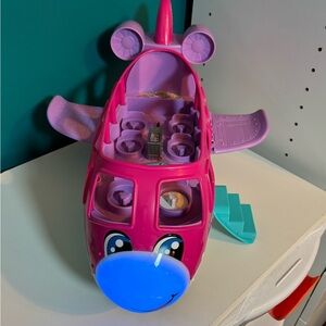 Pink and Blue Toy Airplane for Kids